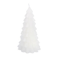 Kerstboom Kaars Wit 10x10x20cm