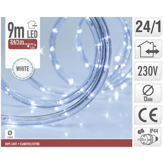 S.I.A. LED Lichtslang Wit 9M IP44