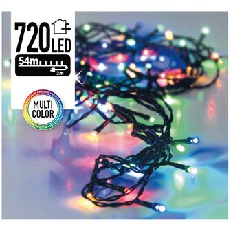 Kerstverlichting - 720 LED&#039;s - 54 meter - multicolor