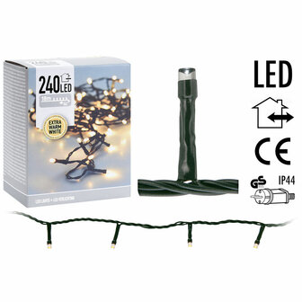 LED-verlichting - 240 LED&#039;s - 18 meter - extra warm wit