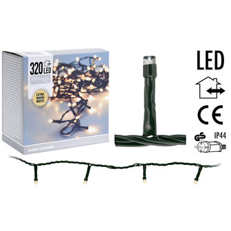 LED-verlichting - 320 LED&#039;s - 24 meter - extra warm wit