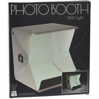 Fotobox met LED-licht en USB-ingang