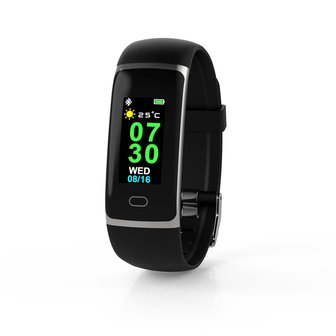 Nedis BTSW001BK Smart Watch Lcd-scherm Ip67 Maximale Gebruiksduur: 7200 Min Android&trade; / Ios Zwart