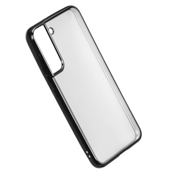 Hama Cover Clear&amp;Chrome Voor Samsung Galaxy S22 (5G) Zwart