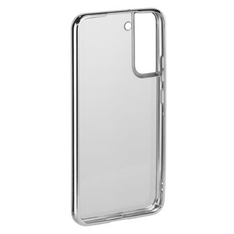 Hama Cover Clear&amp;Chrome Voor Samsung Galaxy S22+ (5G) Zilver