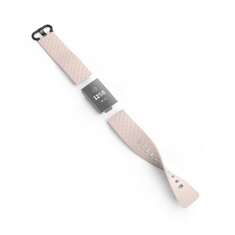 Hama Polsband Voor Fitbit Charge 3/4 Vervangend Horlogebandje Universeel Ros&eacute;