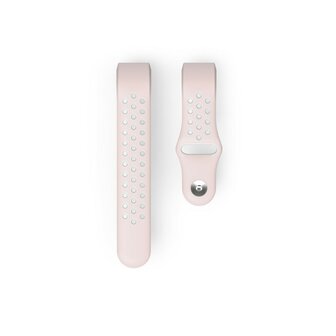 Hama Sportpolsband Voor Fitbit Charge 3/4 Ademend Horlogebandje Ros&eacute;/grijs