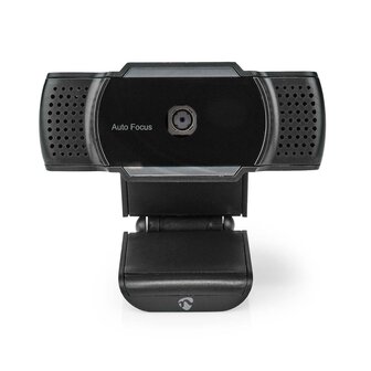 Nedis WCAM110BK Webcam 2k@30fps Automatische Scherpstelling Ingebouwde Microfoon Zwart