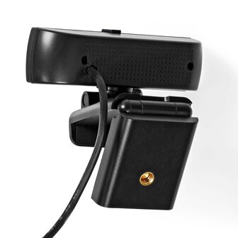 Nedis WCAM120BK Webcam Full Hd@60fps / 4k@30fps Automatische Scherpstelling Ingebouwde Microfoon Zwart