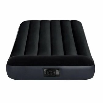 Intex 64146 Pillow Rest Classic Twin Luchtbed + Pomp 99x191x25 cm Zwart