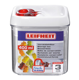 Leifheit 31207 Voorraadbus Fresh &amp; Easy Hoekig 400Ml