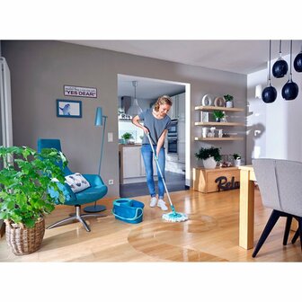 Leifheit 52101 Clean Twist Disc Mop Ergo Set Blauw