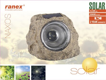 Ranex RA-5000154 Solar Tuinlamp 3 Led