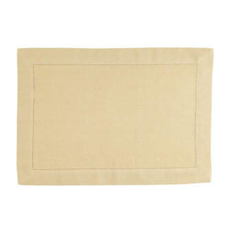 Linen&amp;More Placemats 35x50 cm 4 Stuks Indi Pampas Yellow