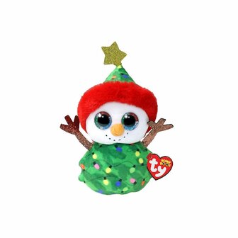 TY Beanie Boos Knuffel Sneeuwmanboom 15 cm