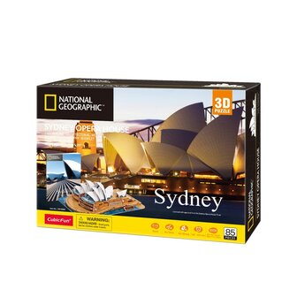 Cubic Fun National Geographic 3D Puzzel Opera House Sydney 85 Stukjes