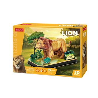 Cubic Fun 3D Puzzel Leeuw 40 Stukjes
