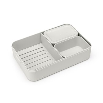 Brabantia Make &amp; Take Bento Lunchbox L Lichtgrijs