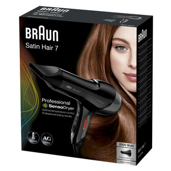 Braun HD780 Satin Hair 7 SensoDryer Haardroger 2000W Zwart