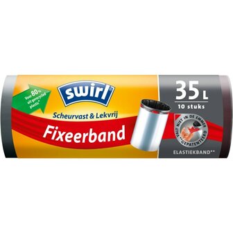 Swirl Pedaalemmerzak met Fixeerband 35L 10 Stuks