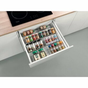 Metaltex Smart Kitchen Verschuifbaar Kruidenrek 26/51x47x3 cm Zilver