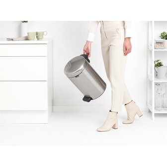 Brabantia Newicon Pedaalemmer 12L Mat Staal