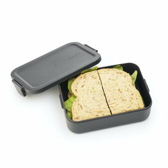 Brabantia Make &amp; Take Lunchbox L Donkergrijs