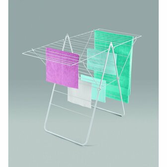 Metaltex Rotterdam Droogrek 25 m Drooglijn 134x58x98 cm Wit