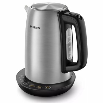 Philips HD9359/90 Avance Collection Waterkoker 1.7L 2200W RVS/Zwart