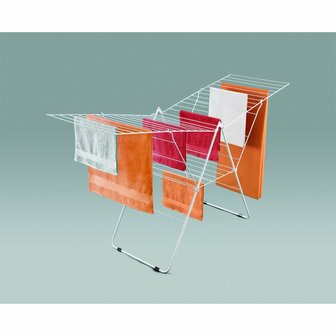 Metaltex Amsterdam Droogrek 32 m Drooglijn 208x64x104 cm Wit