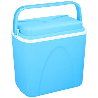 Koelbox 24L Blauw/Wit