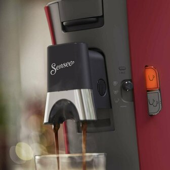 Philips CSA240/90 SENSEO Select Koffiepadmachine Grijs/Rood