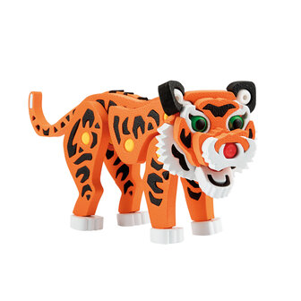 Toi-toys 3D Puzzel Tijger Junior 31,5 Cm Foam Oranje 121-Delig