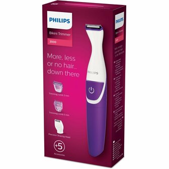 Philips BRT383/15 Bikinitrimmer Violet/Wit