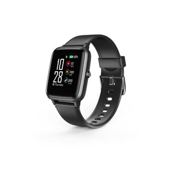 Hama Smartwatch Fit Watch 5910 GPS Waterdicht Hartslag Calorie&euml;n Zwart
