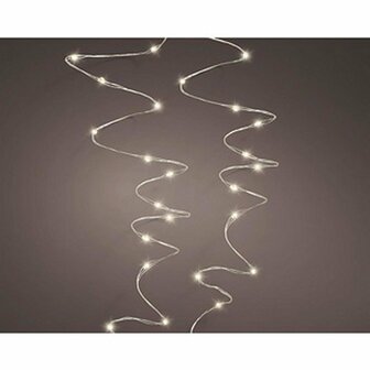 Lumineo Micro LED Stringlights Verlichting Zilverdraad 24M 480 LEDs Buiten Warm Wit