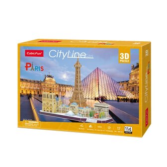 Cubic Fun City Line 3D Puzzel Parijs 114 Stukjes