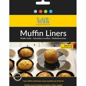 Nostik Muffin Bakfolie 12 Stuks