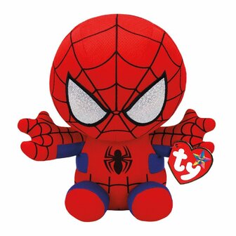 TY Beanie Buddy Marvel Spiderman Knuffel 24 cm