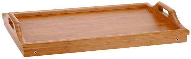 Bamboe dienblad voor op bed (50x30x24)