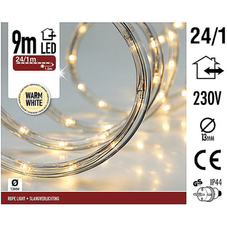 LED lichtslang 9 meter warm wit