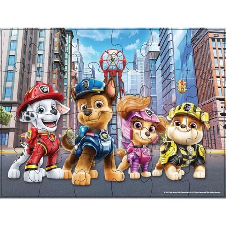 Paw Patrol The Movie 3 Houten Puzzels in Houten Kist