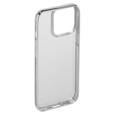 Hama Cover Clear&Chrome Voor Apple IPhone 13 Pro Zilver