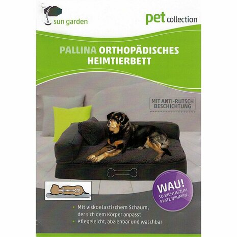 Sun Garden Pallina Orthopedisch Hondenkussen 100x80x27 cm Bruin/Beige