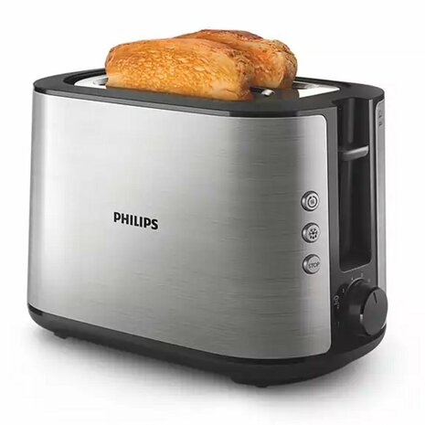 Philips HD2650/90 Viva Collection Broodrooster 950W Zwart/RVS