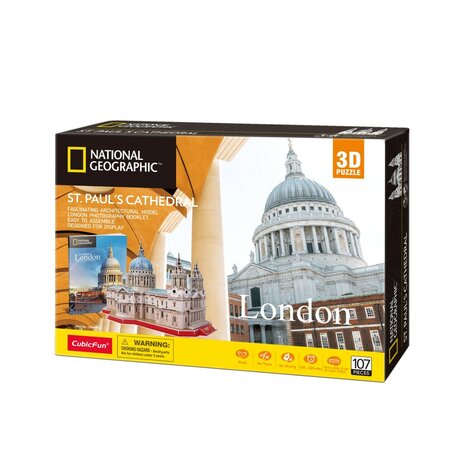Cubic Fun National Geographic 3D Puzzel St. Pauls Cathedral 107 Stukjes