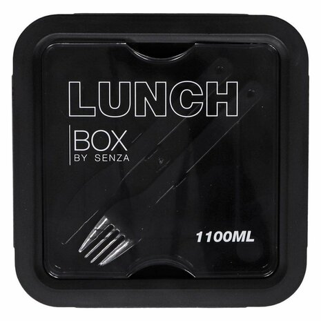 Senza Lunchbox 1100 ml Zwart