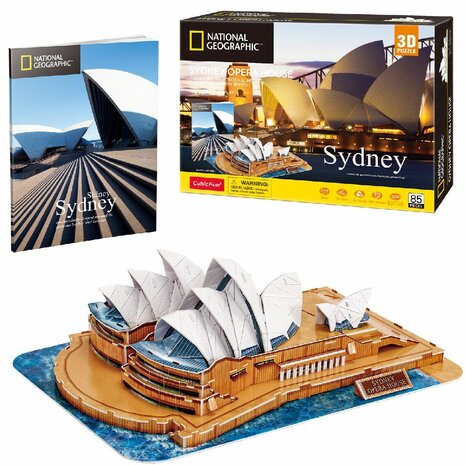 Cubic Fun National Geographic 3D Puzzel Opera House Sydney 85 Stukjes