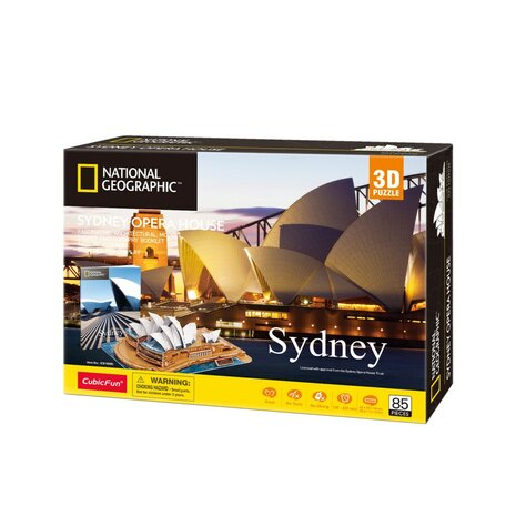 Cubic Fun National Geographic 3D Puzzel Opera House Sydney 85 Stukjes