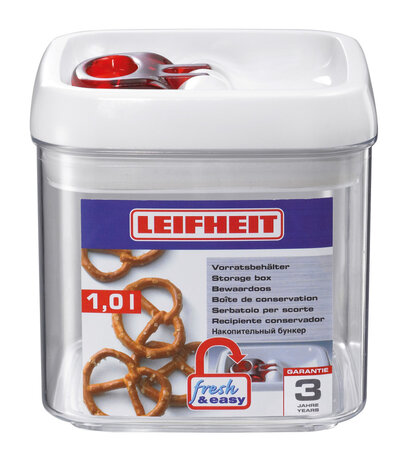 Leifheit 31209 Voorraadbus Fresh & Easy Hoekig 1,0L
